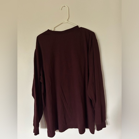 Burgundy Carhartt Long Sleeve Tee Size Large - Picture 6 of 6